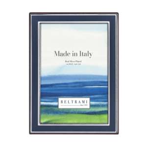 Beltrami Photo <b>Frame</b> 4x6 Inch Silver Plated Made In Italy <b>Metal</b> <b>Frame</b> - Product Image 1