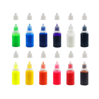 Peinture acrylique à effet marbré à l'eau non toxique pour extension de surface, kit d'art DIY avec toile, verre et papier, 12 couleurs 10 ml pour enfants et adultes