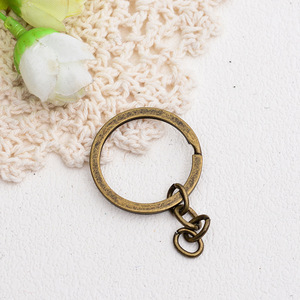 Metal <b>Key</b> <b>Chains</b> Round Nickel Chrome Gold Antique Bronze Hard Wearing Keychain Pendants - Product Image 3