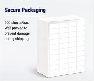 BPA-Free Matte Adhesive Labels Compatible with <b>Laser</b> & Inkjet <b>Printers</b> for Shipping - Product Image 4