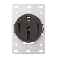 Prise de charge pour véhicule électrique Sixpence American 250V 50A 3 pôles 4 fils NEMA 14-50R avec protection anti-déconnexion, modèle EVtype2toTesla