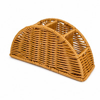 Support de télécommande en rotin imitation tissé à la main avec deux compartiments, organiseur de bureau pour télécommandes de télévision, stylos et lunettes
