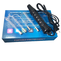 Appareil portable à électrodes violettes haute fréquence, baguette à gaz argon pour thérapie faciale, améliore l'acné et les rougeurs, compatible prise US