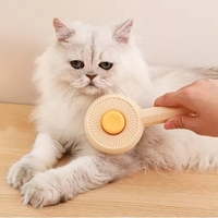 Peigne à aiguille en acier inoxydable de conception vortex de luxe épilation aux puces en matériau PP pour chats chiens nettoyage d'animaux de compagnie bain