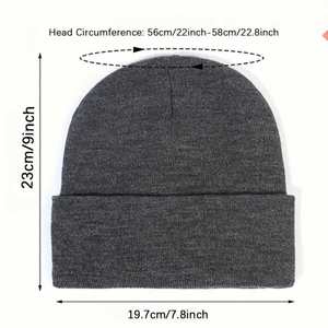 Autumn Winter New <b>Hat</b> Women's Warm Knitted Color Ding <b>Hats</b> <b>Hats</b> - Product Image 2