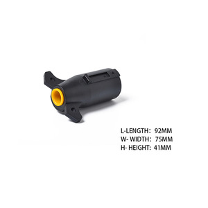 7 Pin Trailer Connector <b>Plug</b> <b>12V</b> Male Mo-258 Standard Plastic Orange For RV Trailer Accessories - Product Image 5