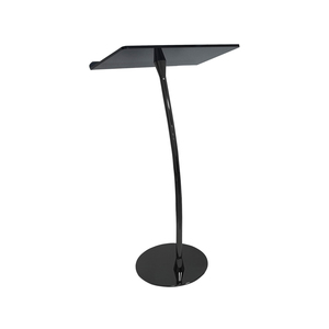 2025 mới đến vàng <span class=keywords><strong>Acrylic</strong></span> cong bục di động hiện đại nhà thờ <span class=keywords><strong>Acrylic</strong></span> bục đứng thân thiện với môi - Product Image 3