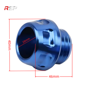 RSP Coppia di Tappi Decorativi Universali in Alluminio CNC per Forcella Anteriore Moto, Protezione Anticaduta, Ricambi - Product Image 2