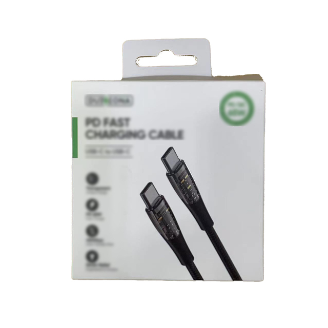 65W Fast Charging Braided USB C to C Cable Nylon Jacket for Mobile Phone Computer Barcode Scanner and Other Devices