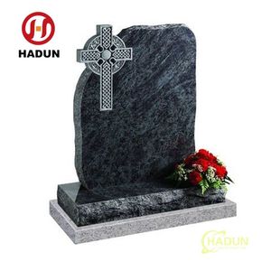 หินแกรนิตสีดำสั่งทำพิเศษสำหรับทำป้ายหลุมศพรูปไม้กางเขน - Product Image 3