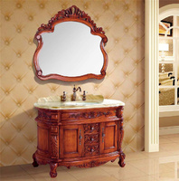 Ensemble de meuble-lavabo de salle de bain moderne résistant à l'eau noir avec armoire de toilette pour hôtel et salon