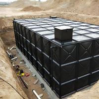 Réservoir d'eau souterrain modulaire en panneaux GRP enterré pour la récupération des eaux de pluie et l'incendie 1m³-1000m³