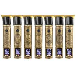 Tondeuse à cheveux avec écran LCD, batterie Li-Ion 1200 MAh, lavable pour une utilisation en extérieur, lame en acier inoxydable - Product Image 1