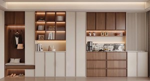 Mobile Porta Vini in Stile Cinese Antico in Rovere Ecologico, Personalizzabile, Capacità 120 Bottiglie, per Arredamento Casa e Appartamento - Product Image 5