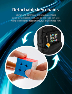 <span class=keywords><strong>Cube</strong></span> MoYu Mini <span class=keywords><strong>3</strong></span>,5 cm 3x3x3 <span class=keywords><strong>Cube</strong></span> magique de puzzle avec porte-clés Jouets cadeaux pour enfants - Product Image 5