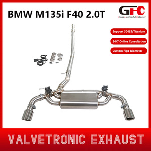 <span class=keywords><strong>Prix</strong></span> d'usine pour <span class=keywords><strong>BMW</strong></span> <span class=keywords><strong>M135i</strong></span> F40 2.0T 2020 avec système d'échappement, silencieux à double sortie, acier inoxydable 304 de 1,5 mm, tuyau d'échappement Catback - Product Image 3