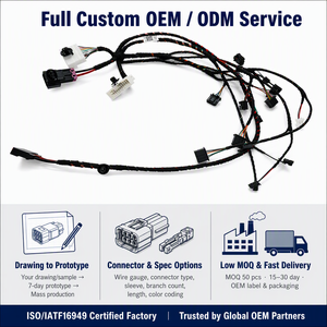 Konektor Kabel Harness Otomotif Tegangan Rendah untuk Injektor Peralatan Konstruksi 12V 24V OEM ODM - Product Image 6