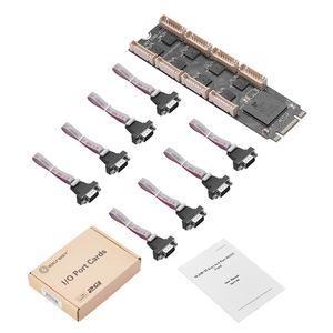 Carte série RS232 M.2 intégrée à 8 ports, carte d'extension industrielle M2 B+M Key DB9, adaptateur PCIe EXAR XR17V358, 15Mbps, 16550 - Product Image 6