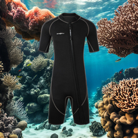 DIVESTAR Custom Traje De Neopreno satu potong, dapatkan Harga terbaru, pakaian selam pria depan ritsleting 3mm Neoprene setelan basah celana pendek