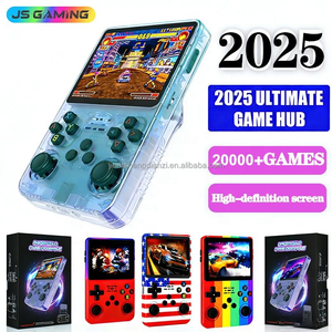 Jsgaming arkos คอนโซลเกมมือถือแบบย้อนยุคพิเศษ, R36s R36สูงสุดโปรลินุกซ์128GB เครื่องเล่นเกมมือถือตัวควบคุมการเล่นเกมวิดีโอ3.5 - Product Image 1