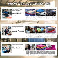 Serviette en microfibre pour voiture, logo personnalisé, marque privée, super absorbante, sans traces, sans peluches, 1200 g/m², 1400 g/m², 1600 g/m²