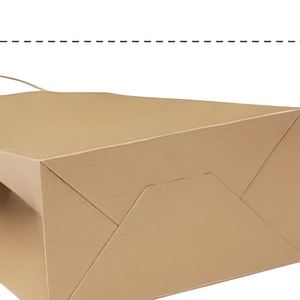 Sacs cadeaux en papier kraft 8 x 4,25 x 10 pouces marron, 200 pièces, sacs d'emballage en vrac pour fêtes et vente au détail - Product Image 5