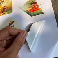 Autocollants personnalisés en vinyle transparent imperméables à l'eau, autocollants de dessin animé, autocollants découpés à la demande pour enfants