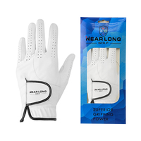 Gants de golf en cuir véritable Cabretta personnalisés OEM avec logo de protection UV sublimation pour le sport et le cyclisme pour les mains