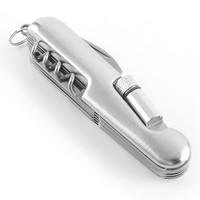 Couteau multi-outils portable en acier inoxydable avec lame de scie et poignée confortable pour le bricolage et l'usage industriel