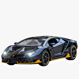 รถโมเดลไดแคสต์ 1:32 แลมโบร์กินี แอลพี770 ซูเปอร์คาร์ โมเดลรถอัลลอยพร้อมเสียงและไฟ รถโมเดลโลหะแบบดึงหลัง ของเล่นรถโมเดล - Product Image 1