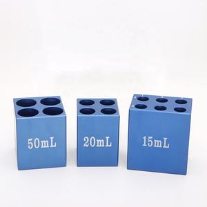 Boîte à glace en aluminium Module de distribution de liquide à basse température 0.5ml/5ml/50ml Rack de congélation Rack pour tubes centrifuges Fourniture de laboratoire - Product Image 3