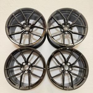 Cerchi in Lega di Alluminio Forgiati Personalizzati Nero Lucido da 18 - 22 Pollici per BMW M2 M3 M4 M5 E90 E92, Mercedes CLA C43, Porsche <span class=keywords><strong>Taycan</strong></span> - Product Image 4