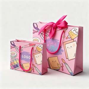 Sacs cadeaux en papier, fabricants de sacs en papier de luxe personnalisés pour le shopping, les vêtements, avec poignée, emballage pour mariage/bijoux - Product Image 2