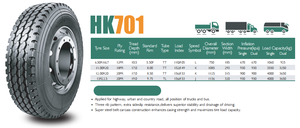 ยางลมคุณภาพสูง TBR HK701 12.00R20 ยางแบบไม่มียางใน สำหรับยางรถยนต์ภูมิภาค - Product Image 4