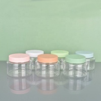 Offre Spéciale blanc rose rond 250ml 8.5oz pots de beurre corporel emballage crème de soin de la peau bouteilles en plastique avec couvercles