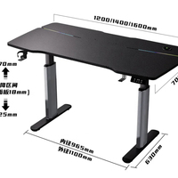 Mobilier de bureau électrique cadre de bureau debout réglable noir cadre de bureau assis debout ergonomique table de bureau debout pour ordinateur