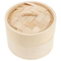 Panier Vapeur Classique en Bambou Tressé à la Main, Rectangulaire ou Rond, Ensemble de Paniers de 10 Pouces pour Cuiseur à Couscous et Pot de Fleurs