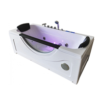 Baignoire balnéo moderne design pour spa avec sièges ouverts et jets de massage Contrôle intelligent à écran tactile pour hôtels