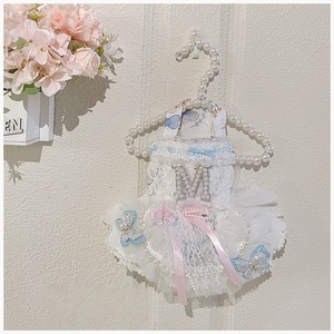 Vestido de Lujo Estilo Lolita, Color Blanco <span class=keywords><strong>Puro</strong></span>, Tipo Poncho de Princesa para Perros y Gatos Pequeños - Product Image 6
