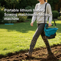 Épandeur de graines d'herbe électrique sans fil portable industriel A14-0003, batterie lithium-ion 21V, moteur sans balais, fertiliseur portatif