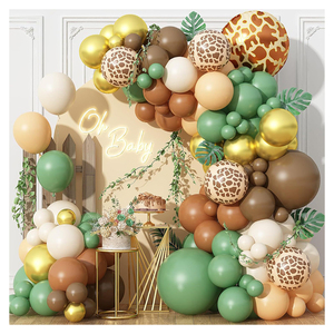 <span class=keywords><strong>Jungle</strong></span> Balloon Set Giraffe Tiger Stripe 4D Película de aluminio Globo Baby Shower Fiesta Decoración - Product Image 2