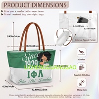 Sac fourre-tout personnalisé Iota Phi Lambda Sorority, réutilisable, design de créateur, sac de shopping pour sororité, sac de week-end