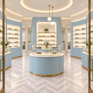 Meubles sur mesure pour magasin d'optique : Vitrine à lunettes, étagères murales, comptoir pour boutique de lunettes - Product Image 6