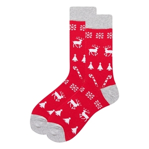 Chaussettes <span class=keywords><strong>de</strong></span> Noël extra larges pour hommes, taille 41-46, chaussettes <span class=keywords><strong>de</strong></span> fête en coton colorées, longueur mi-mollet, idée cadeau amusante et festive - Product Image 5