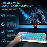 Clavier MADLIONS MAD 68 V2 à Effet Hall, Interrupteurs Magnétiques, 68 Touches, Compact, Gaming, Polling 8000Hz, Déclenchement Rapide 0.125ms, RVB Filaire pour FPS