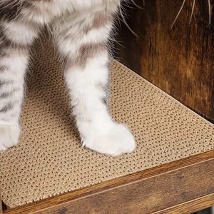 Personalizar muebles de madera maciza Casa de mascotas moderna casa de madera para gatos y gabinete de baño con alfombrilla para rascar caja de arena para gatos - Product Image 6