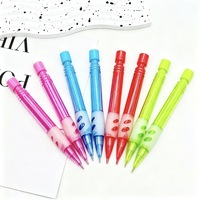 Crayon mécanique court de 0,7 mm avec gomme intégrée, sans aiguiseur, en plastique, automatique, pour enfants et étudiants, papeterie d'écriture