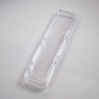 Boîtier en membrane plastique PS, modèle rectangulaire fait main HN-198, personnalisable OEM (300x75x25mm)
