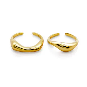 Chris DE ABRIL DE en stock 925 de lujo de plata esterlina 14k chapado en oro de las mujeres de moda de anillo de joyería conjuntos