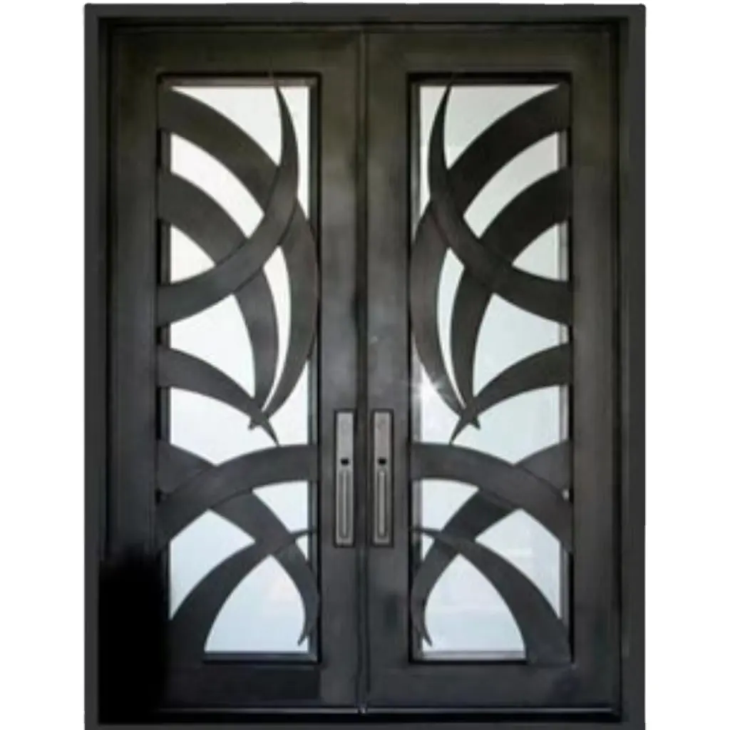 カスタマイズをサポートシンプルな鉄のドアデザイン鉄のドアデザイン写真ドア錬鉄